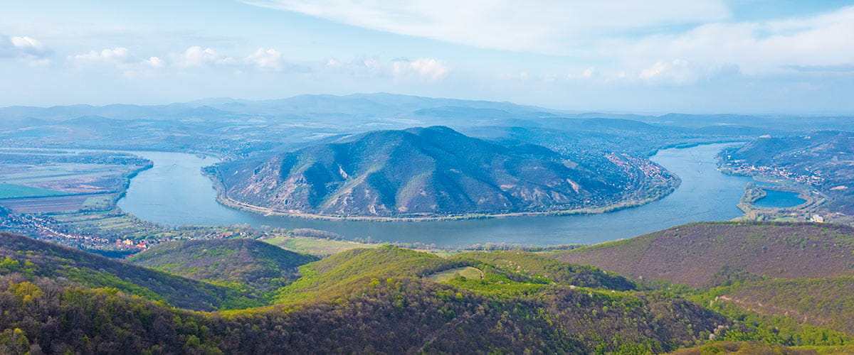 The scenic Danube Bend